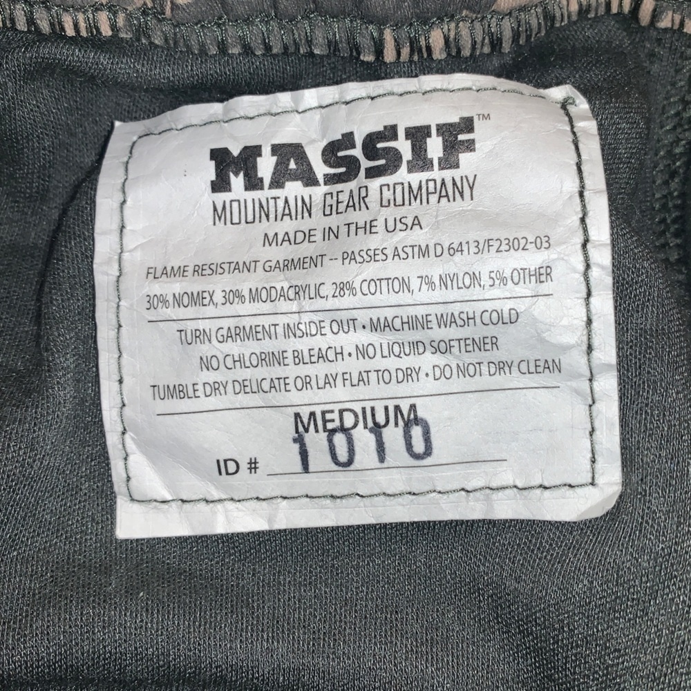 NWT Massif Elements M Camo Cold Weather Flame Resistant Insulated Pants ABU USAF - Picture 6 of 6